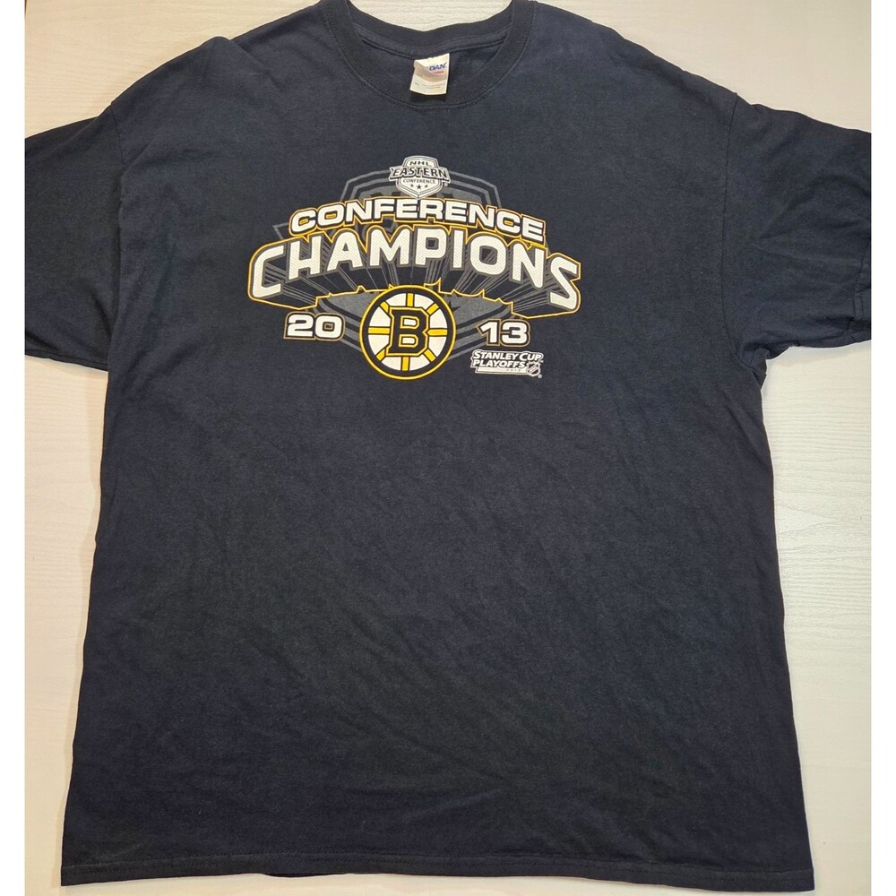2013 Boston Bruins Eastern Conference Champions T Shirt XL Gildan NHL Hockey